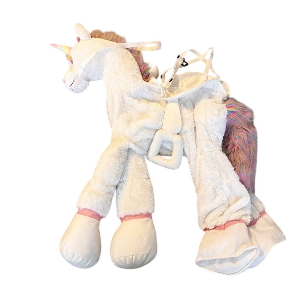 Playful Plush Magical Unicorn Riding Costume Stuffed Animal Ages 4-6 Fantasy